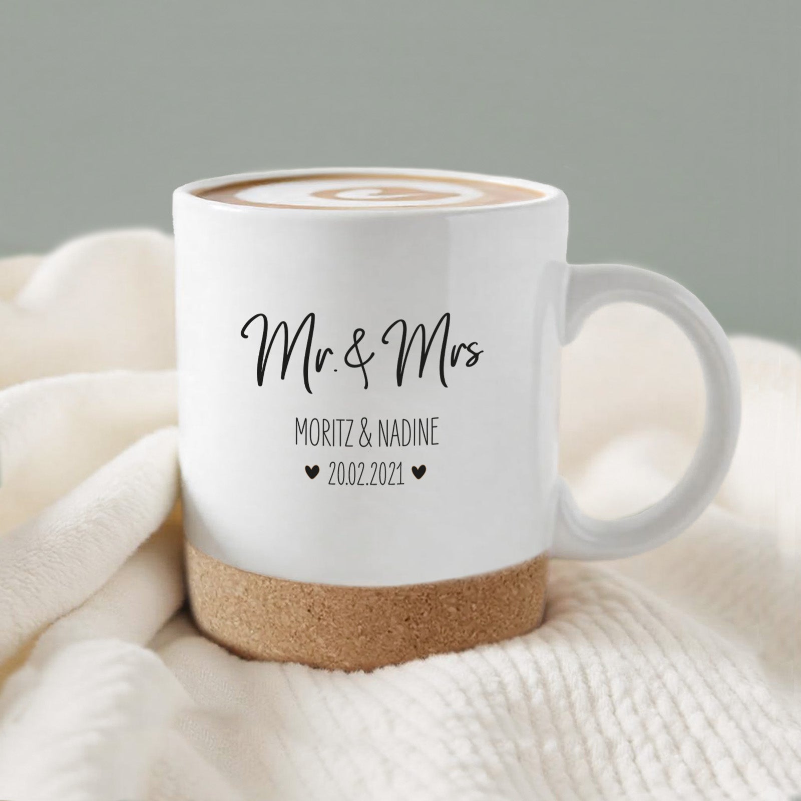 Personalisierte Tasse Geschenk zur Hochzeit