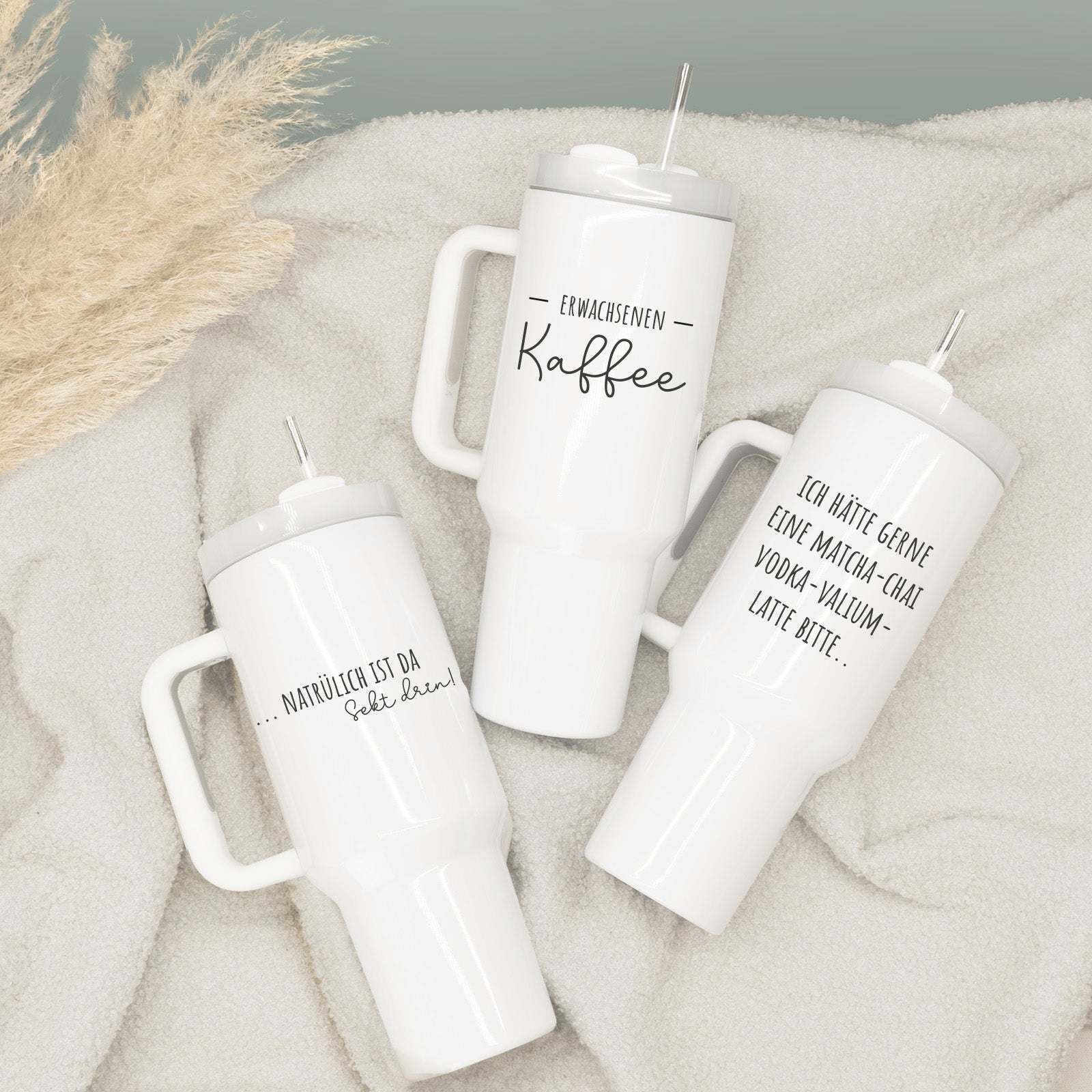 Personalisierter XXL-Trinkbecher Sprüche