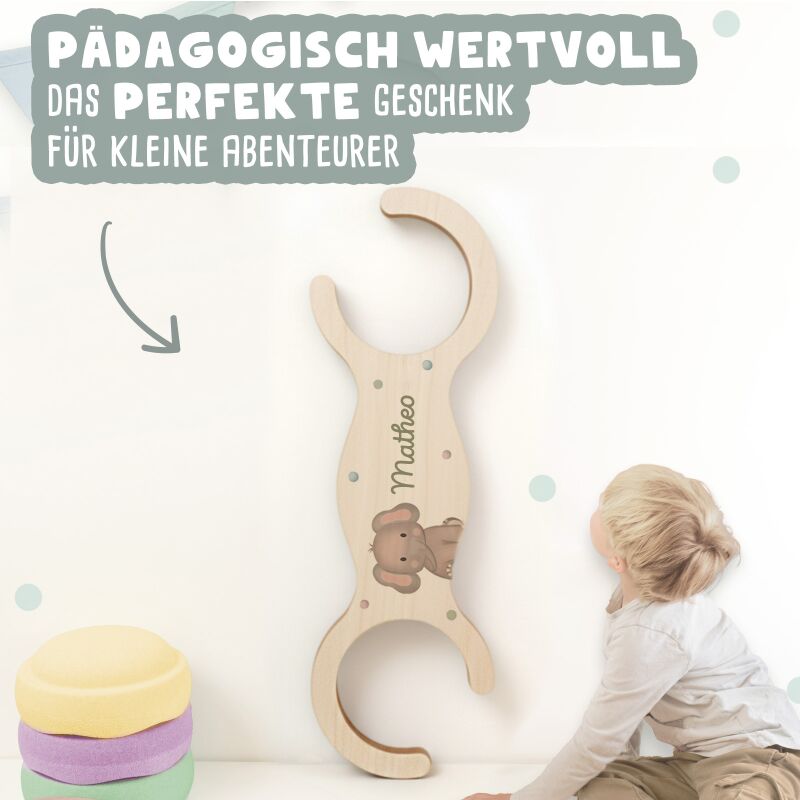 Abenteuerbrücke für Stapelstein® – Personalisierbar mit Namen - Form - Bauch - Bedruckt