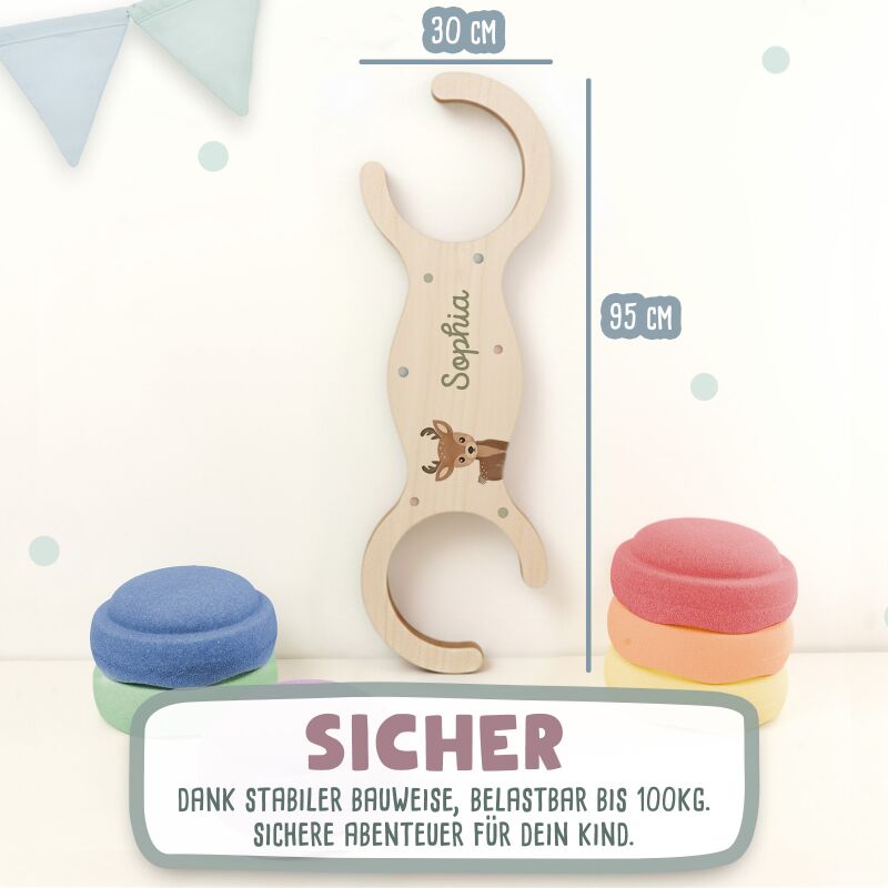 Abenteuerbrücke für Stapelstein® – Personalisierbar mit Namen - Form - Bauch - Bedruckt