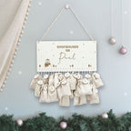 Adventskalender "Winter Bär" personalisiert für Kind