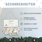 Adventskalender "Winter Bär" personalisiert für Kind
