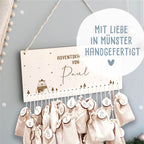 Adventskalender "Winter Bär" personalisiert für Kind