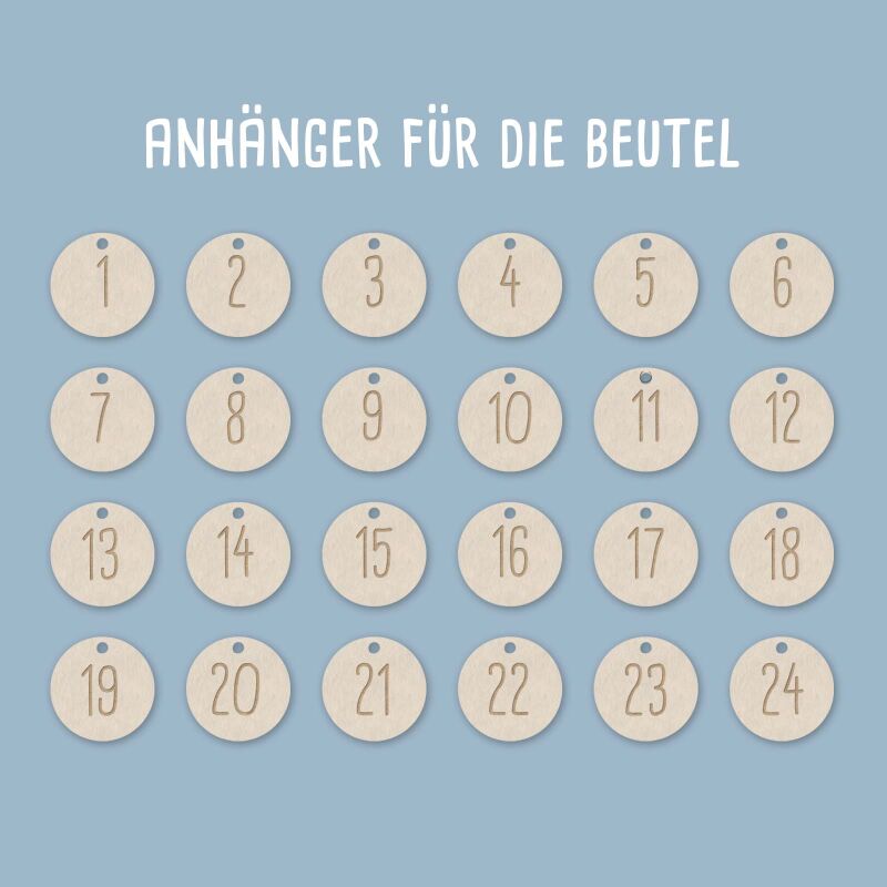 Aquarell Adventskalender "Safari" für Kinder