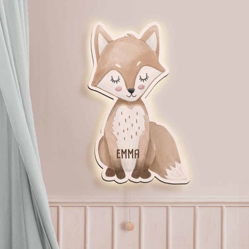 Aquarell Nachtlicht "Fuchs"