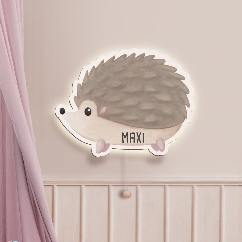 Aquarell Nachtlicht "Igel"