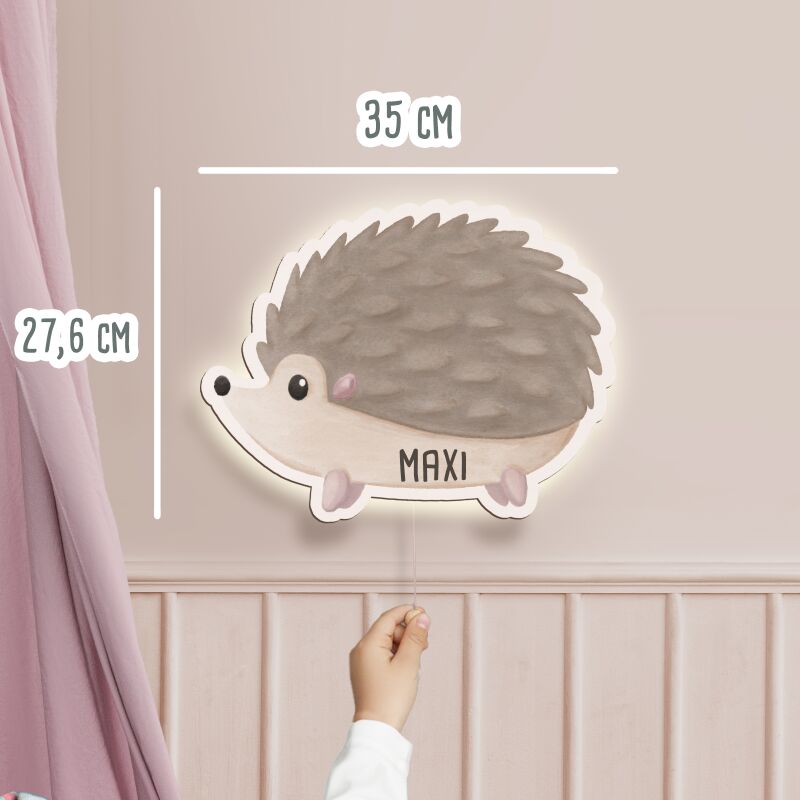Aquarell Nachtlicht "Igel"