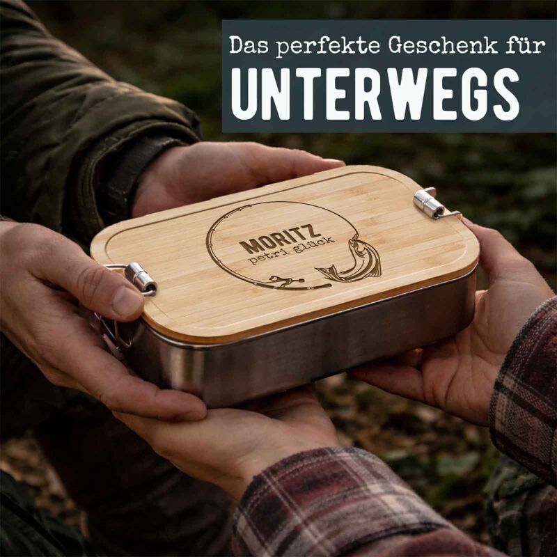 Brotdose Edelstahl "Angler"