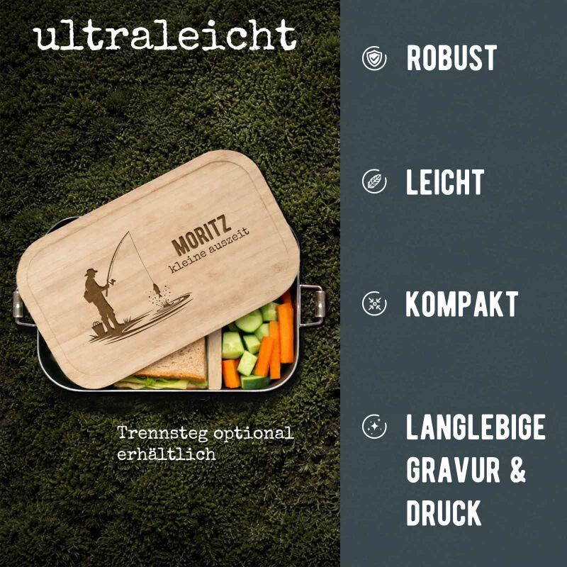 Brotdose Edelstahl "Angler"