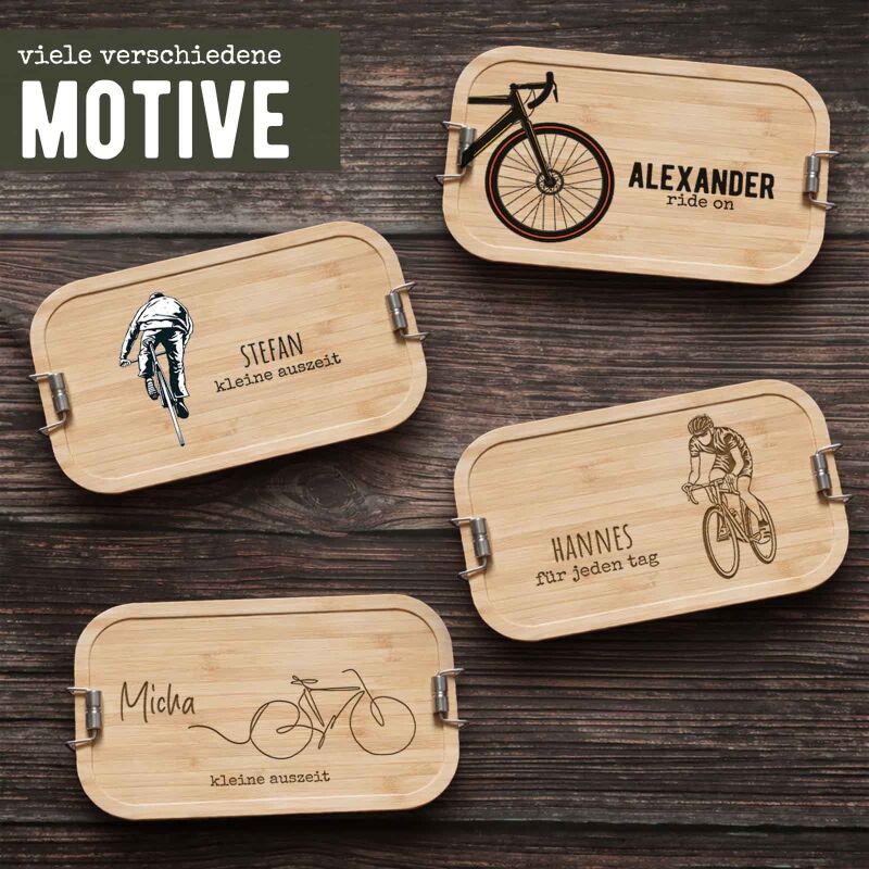 Lunchbox „Rennrad“ personalisiert