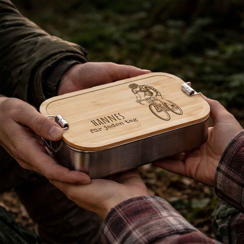 Lunchbox „Rennrad“ personalisiert