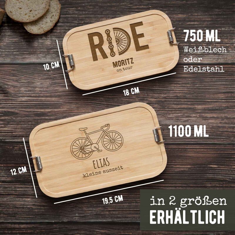 Lunchbox „Rennrad“ personalisiert