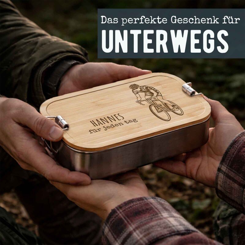 Lunchbox „Rennrad“ personalisiert