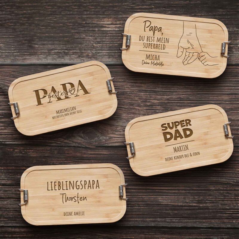 Lunchbox „Vater“ personalisiert Gravur