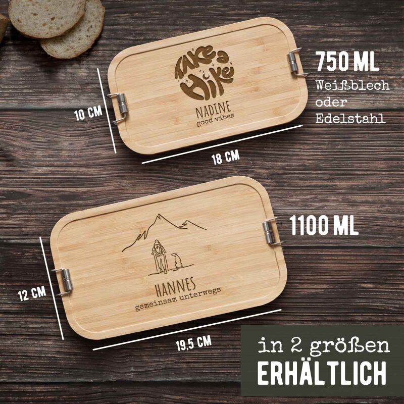 Lunchbox „Wandern“ personalisiert