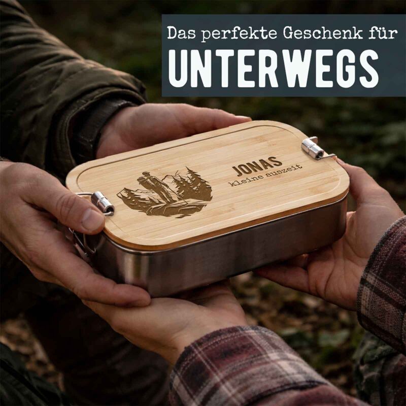 Lunchbox „Wandern“ personalisiert