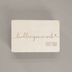 Erinnerungsbox aus Holz "Lieblingsmensch" personalisiert