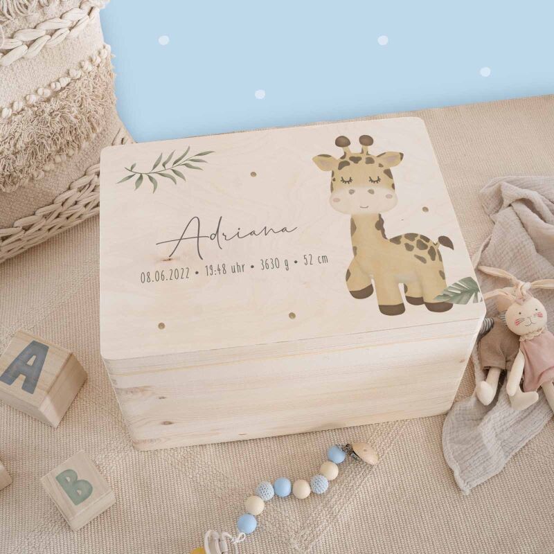 Erinnerungsbox "Giraffe" Aquarell