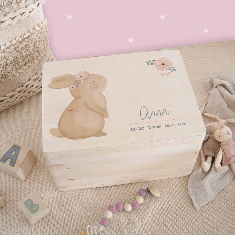 Erinnerungsbox "Hase" Aquarell