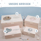 Erinnerungsbox Taufgeschenk "Christenfisch" Aquarell