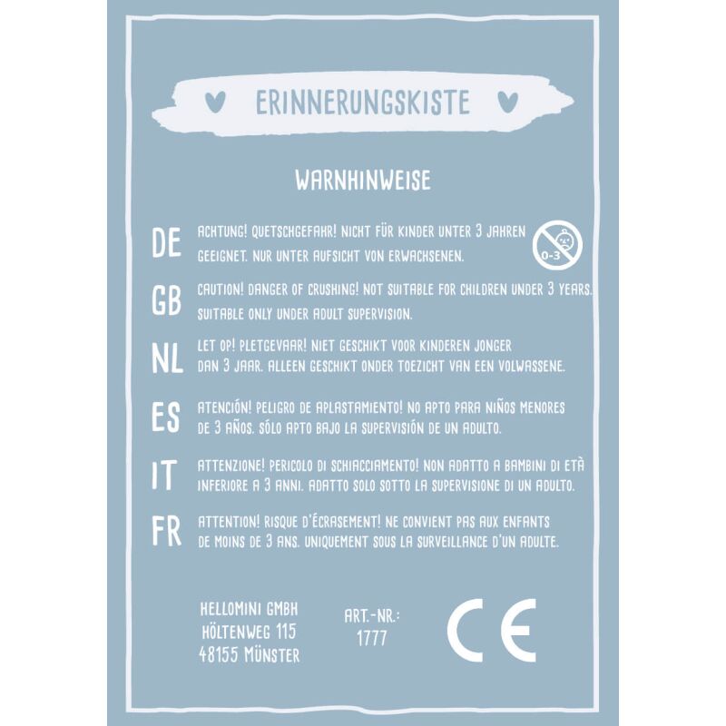 Erinnerungskiste „Herzkranz“ personalisiert Gravur