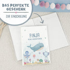 Hausaufgabenheft-Hülle mit personalisiertem Einleger "Blumenkranz Bunt" DIN A5