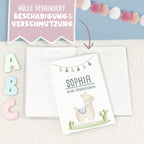 Hausaufgabenheft-Hülle mit personalisiertem Einleger "Buchstabe Dünn" DIN A5