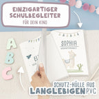 Hausaufgabenheft-Hülle mit personalisiertem Einleger "Lama" DIN A5