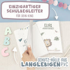 Hausaufgabenheft-Hülle mit personalisiertem Einleger "Löwe" DIN A5