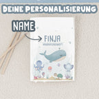 Hausaufgabenheft-Hülle mit personalisiertem Einleger "Unterwasserwelt" DIN A5