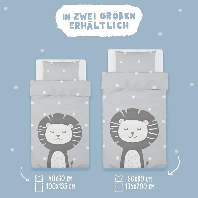 Kinder Bettwäsche-Set Löwe