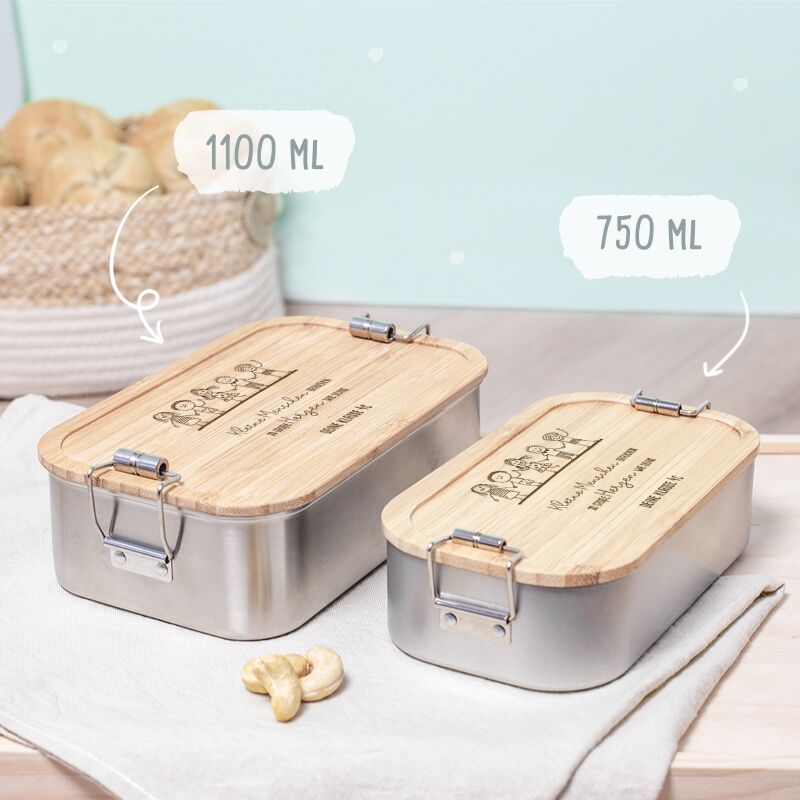 Lunchbox "Kleine Menschen" Abschiedsgeschenk Lehrer/in Erzieher/in Gravur