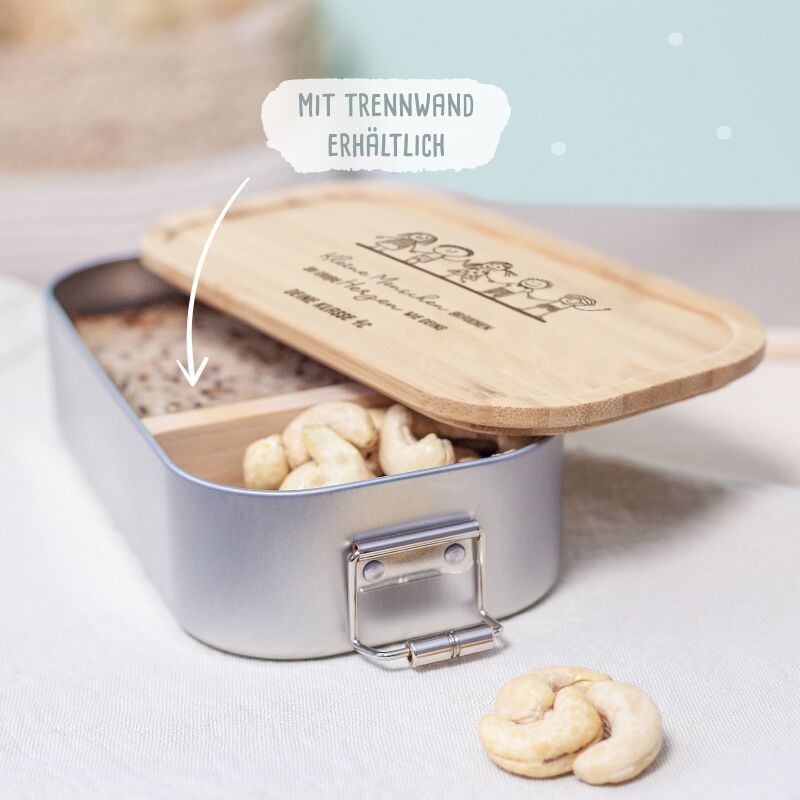 Lunchbox "Kleine Menschen" Abschiedsgeschenk Lehrer/in Erzieher/in Gravur