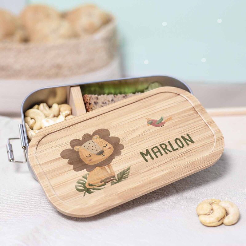 Lunchbox "Löwe" bunt bedruckt
