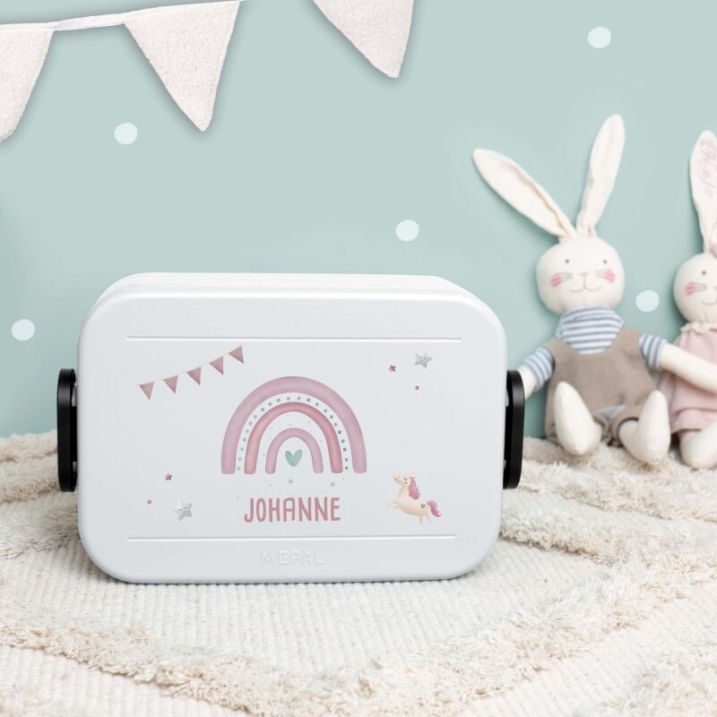 Mepal Lunchbox "Regenbogen rosa"