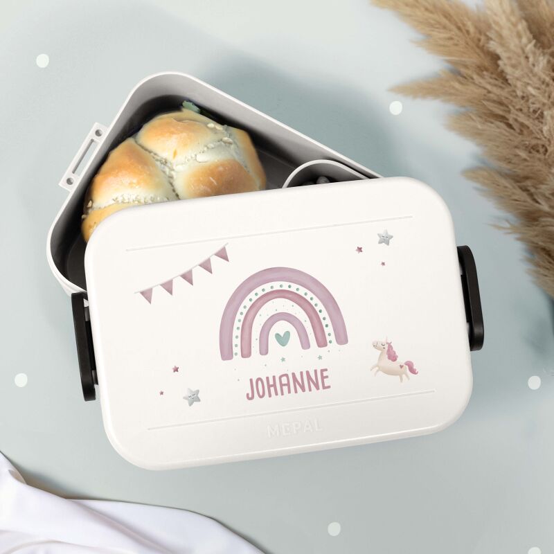 Mepal Lunchbox "Regenbogen rosa"