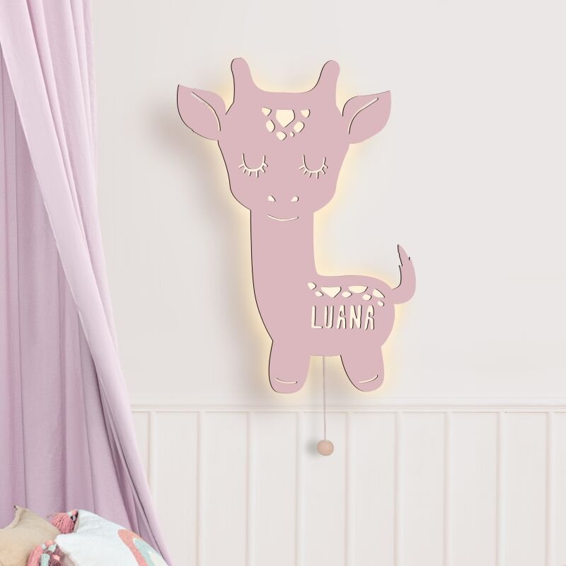 Nachtlicht „Greta die Giraffe“ personalisiert Laser