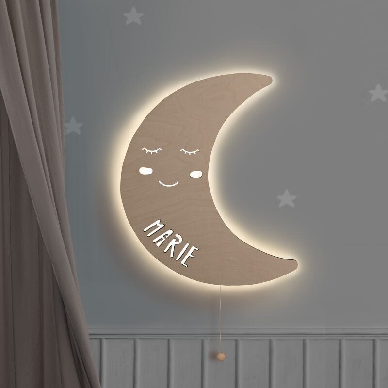 Nachtlicht „Milo der Mond“ personalisiert Laser