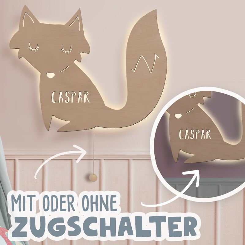 Nachtlicht „Winnie das Wölkchen“ personalisiert Laser
