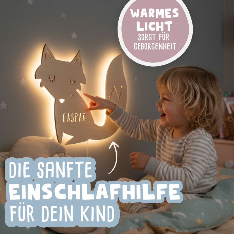Nachtlicht „Winnie das Wölkchen“ personalisiert Laser