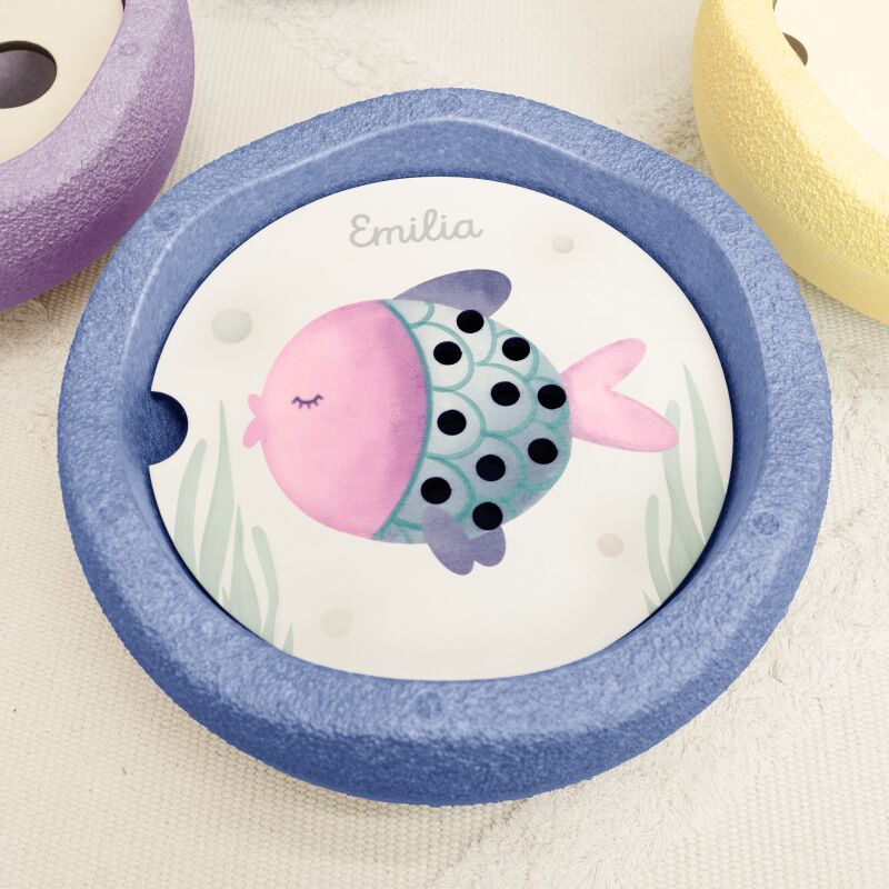 Personalisierte Abenteuerplatte "Fisch" für Stapelstein®