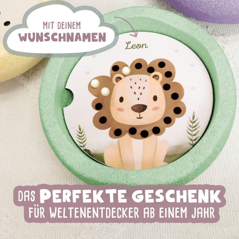 Personalisierte Abenteuerplatte "Murmelbahn" für Stapelstein®
