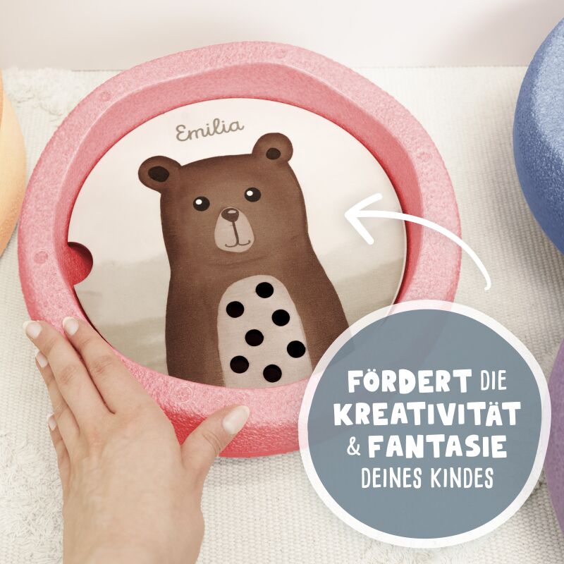 Personalisierte Abenteuerplatte "Waschmaschine" für Stapelstein®