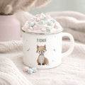 Emaille-Tasse „Fuchs“ personalisiert Sublimation