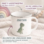 Emaille-Tasse „Polizeiauto“ personalisiert Sublimation