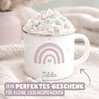 Emaille-Tasse „Wal“ personalisiert Sublimation