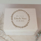 Personalisierte Erinnerungsbox zur Hochzeit "Herzkreis"