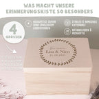 Personalisierte Erinnerungsbox zur Hochzeit "Herzkreis"