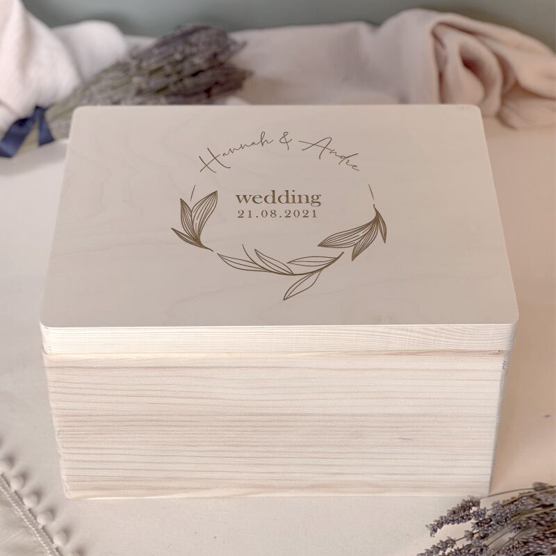 Personalisierte Erinnerungsbox zur Hochzeit "Wedding"