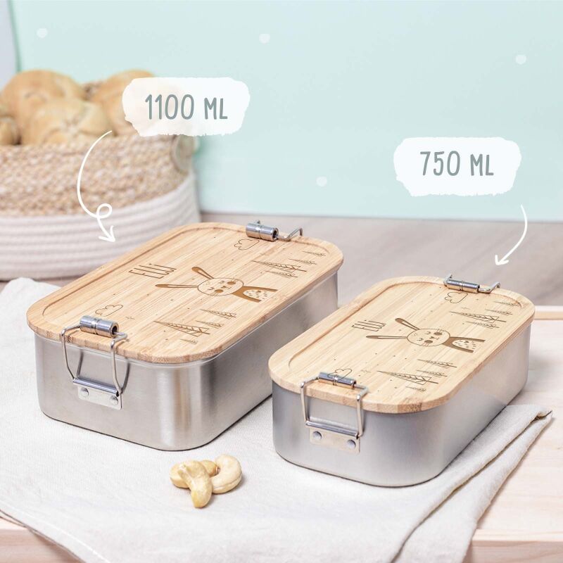 Lunchbox „Hase“ personalisiert Gravur